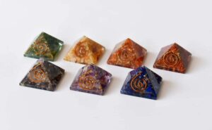 7 Chakra Orgone Pyrmids Set