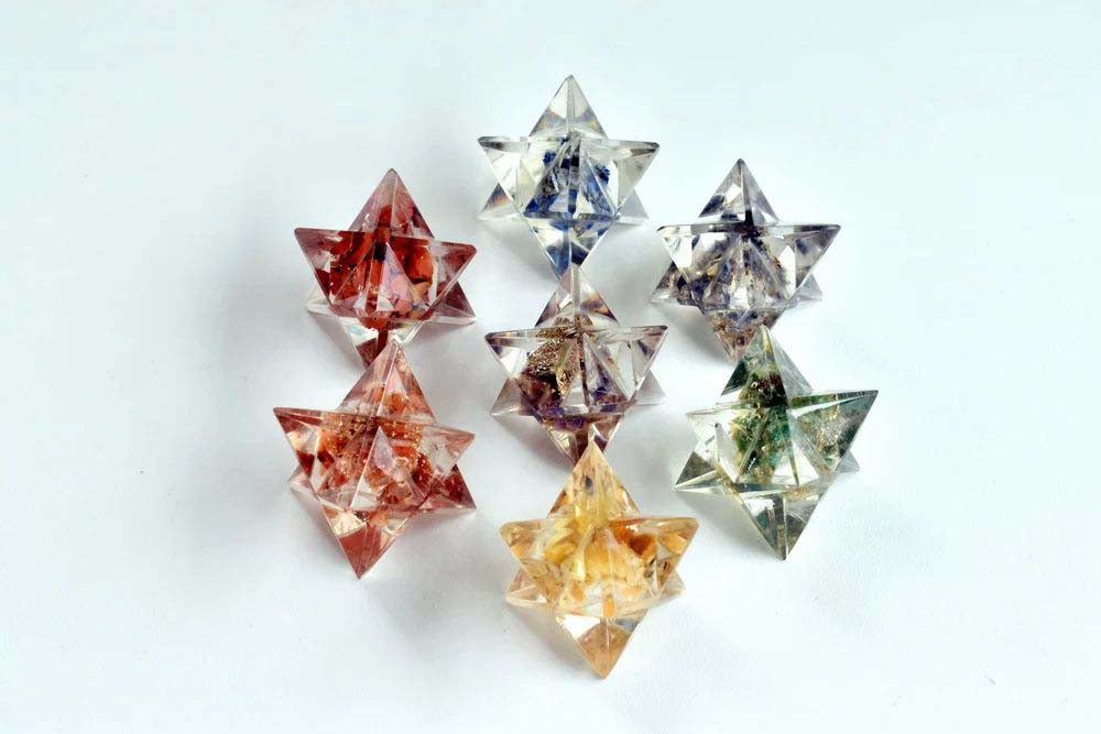 7 Chakra Stones Orgone Meraba Set