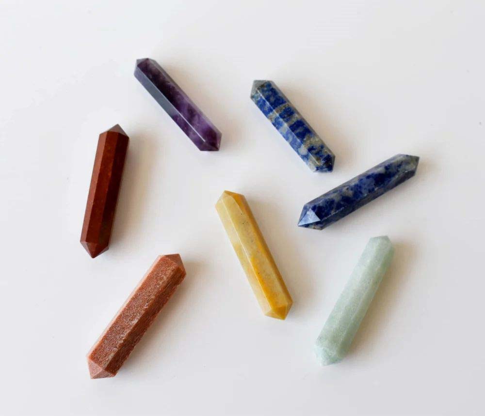 7 Chakra Stones Points Pencil Set