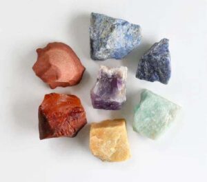 7 Chakra Stones Rough  Set