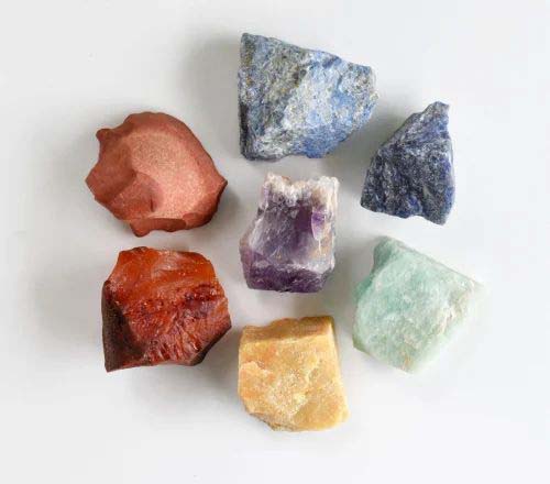 7 Chakra Stones Rough  Set