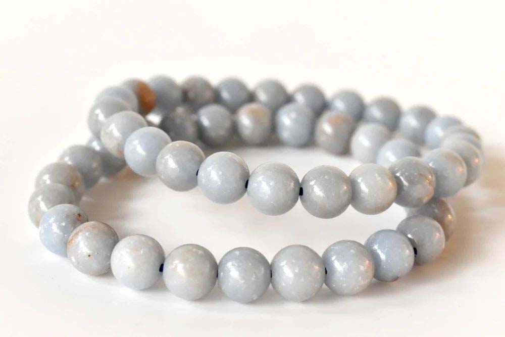 8mm Angelite Gemstone Bracelet