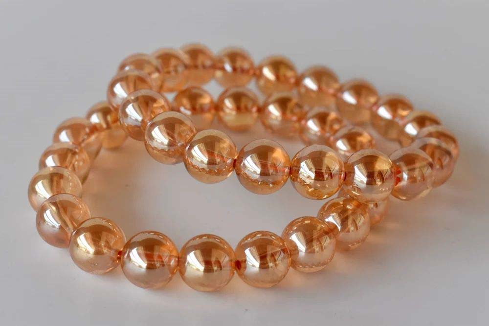8mm Aura Quartz Citrine Bracelet