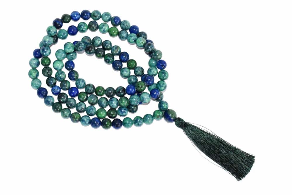 8mm Azurite Malachite  Mala
