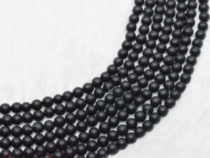8mm Black Onyx Matt Beads