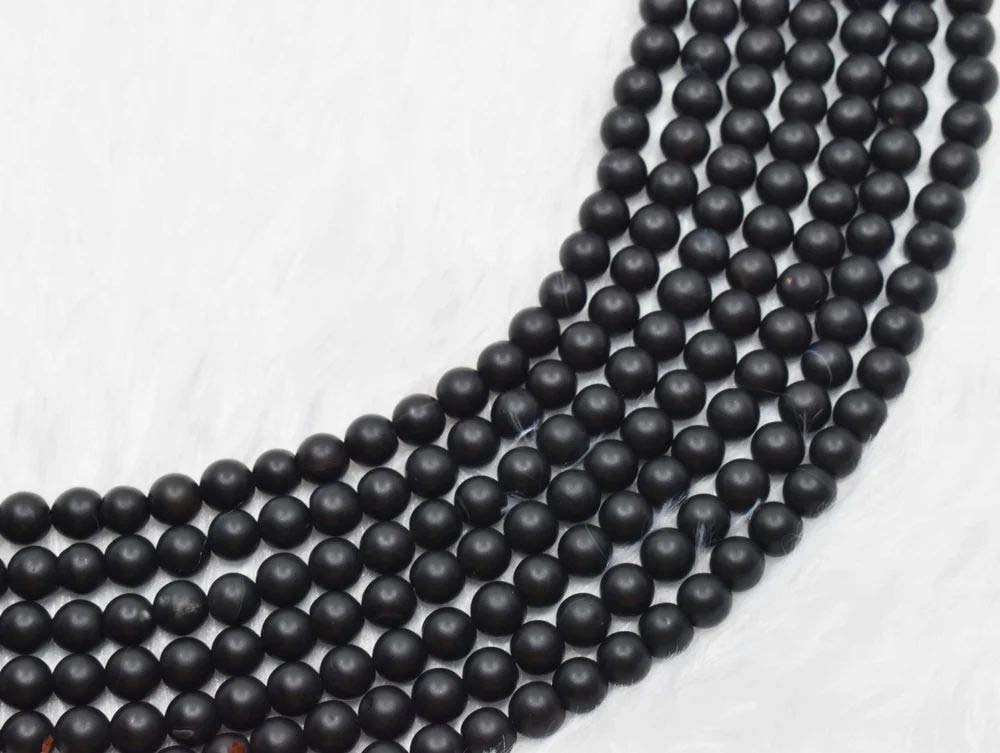 8mm Black Onyx Matt Beads