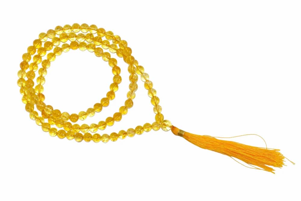 8mm Citrine Mala