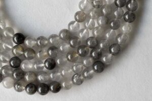 8mm Cloudy Quartz Beads