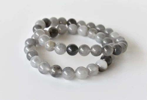 8mm Cloudy Quartz Bracelet