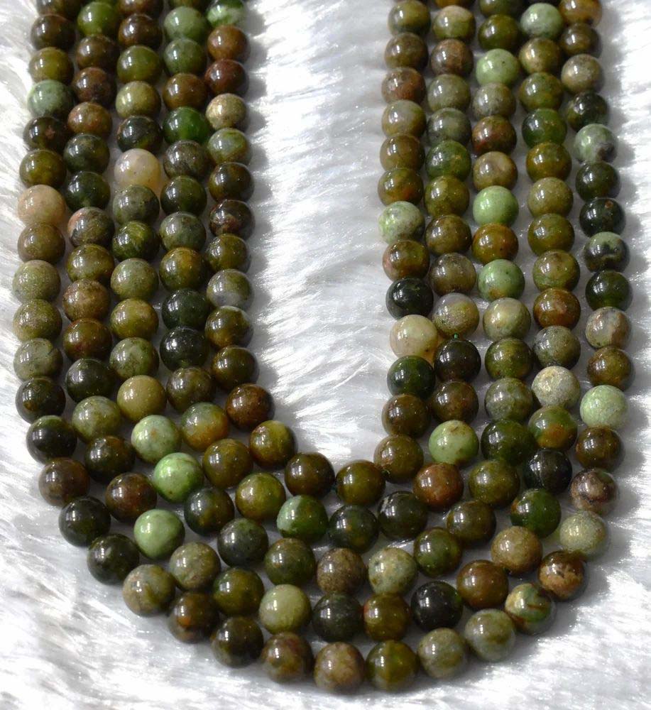 8mm Crystal Jewelry Beads  Green Opal  Healing Gemstone Beads