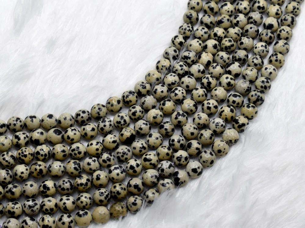 8mm Dalmatian Jasper Beads