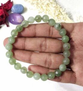 8mm Faceted Beads Bracelet  Green Aventurine Gemstone Bracelets