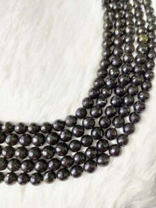 8mm Faceted Jewelry Beads Black Tourmaline Crystal Beads