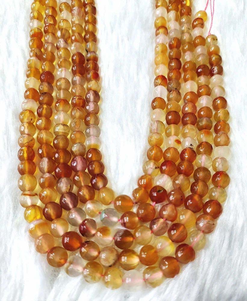 8mm Faceted Jewelry Beads Carnelian Gemstones Crystal Beads