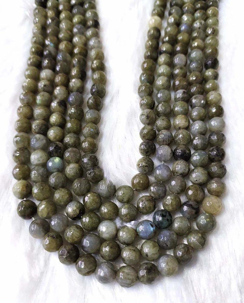 8mm Faceted Jewelry Beads Labradorite Gemstone Crystal Beads