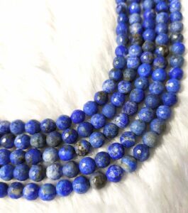 8mm Faceted Jewelry Beads Lapis Lazuli  Healing Crystal Beads