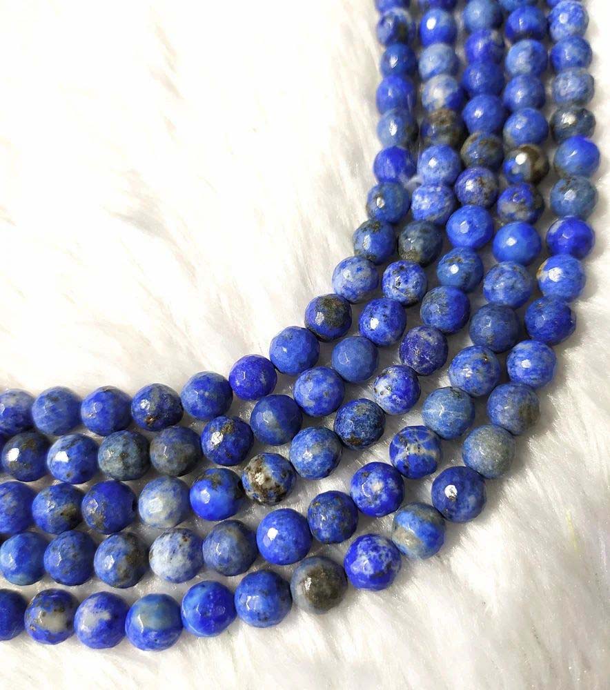 8mm Faceted Jewelry Beads Lapis Lazuli  Healing Crystal Beads