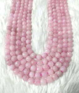 8mm Faceted Jewelry Beads Rose Quartz Gemstone Crystal Beads