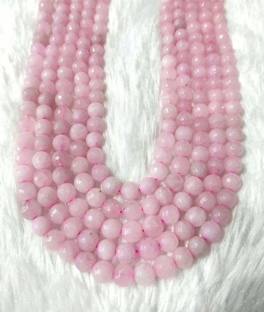 8mm Faceted Jewelry Beads Rose Quartz Gemstone Crystal Beads