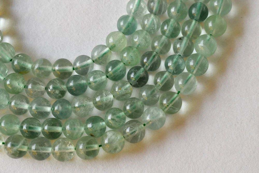 8mm Green Fluorite Beads