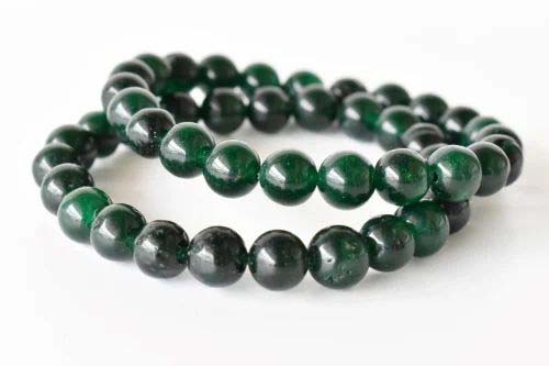 8mm Green Jade Crystal Bracelet