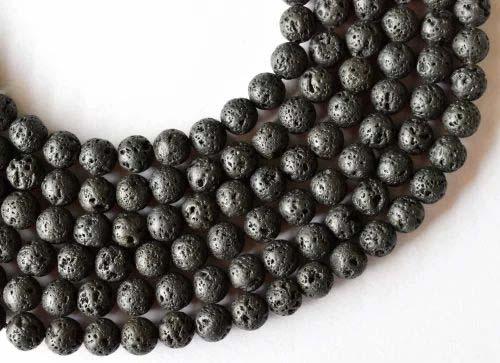 8mm Lava Beads