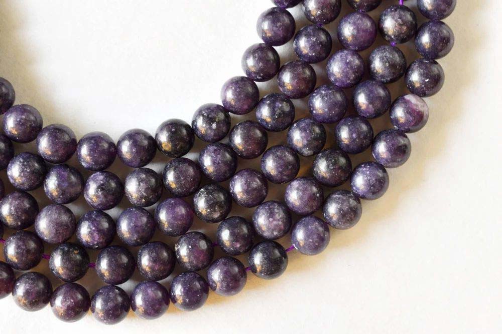 8mm Lepidolite Beads