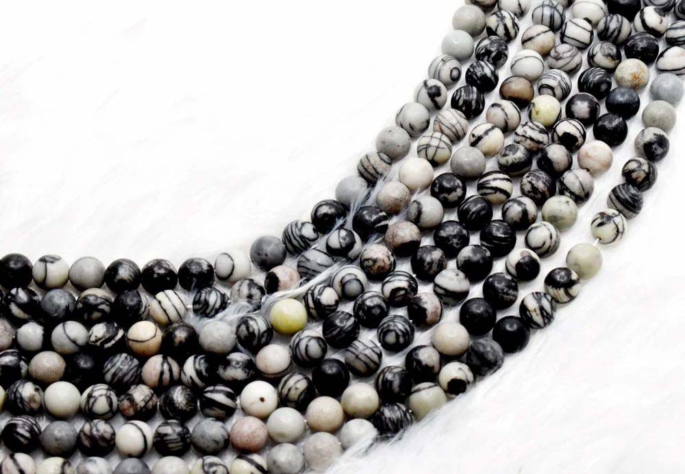 8mm Picasso Jasper Beads