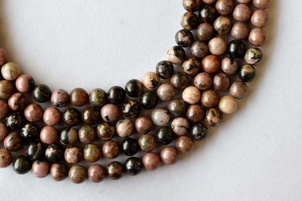 8mm Rhodonite Beads