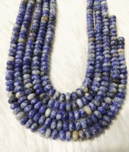 8mm Rondelle Jewelry Beads Sodalite Gemstone Crystal Beads