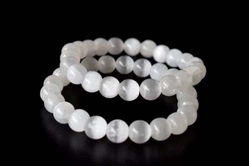 8mm Selenite Crystal Bracelet