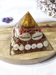90-100mm Gomti Chakra Orgone Pyramid