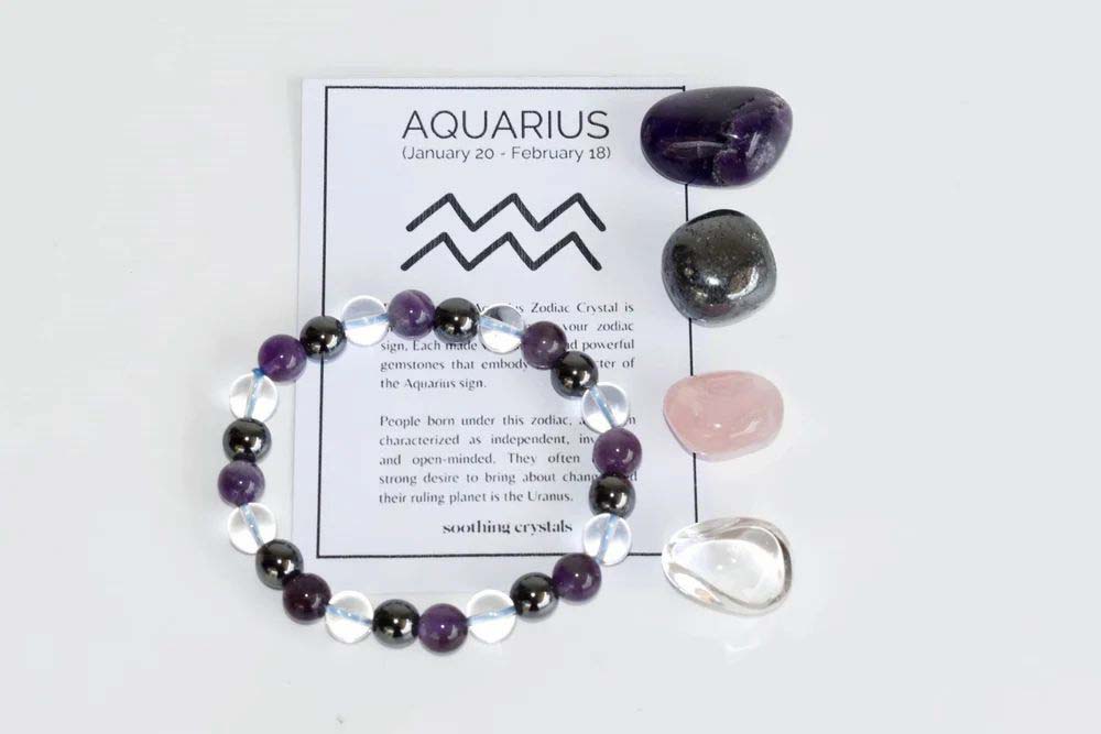 Aquarius Zodiac Crystal Kit