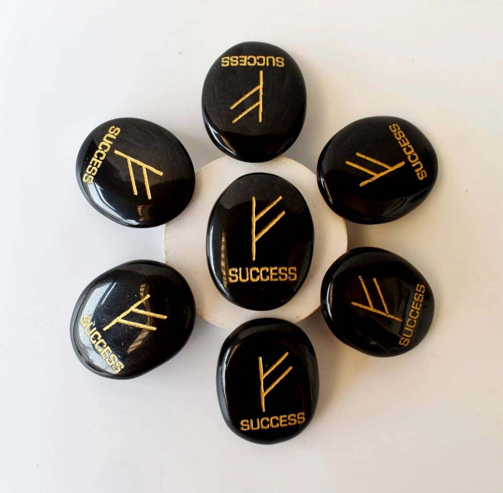 Black Agate Flat Stones