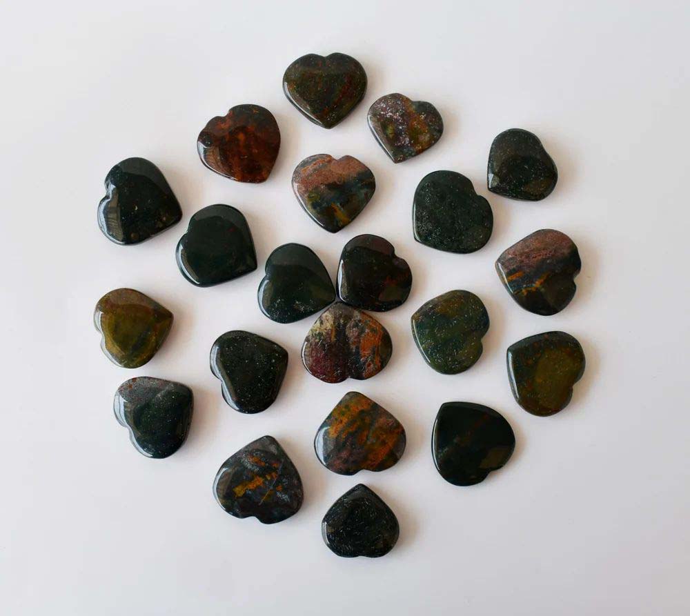Bloodstone Puffy Mini Hearts