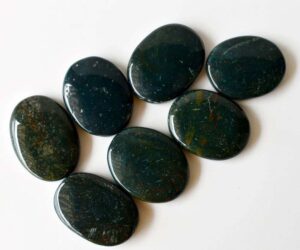 Bloodstone Worry Stone for Crystal Healing