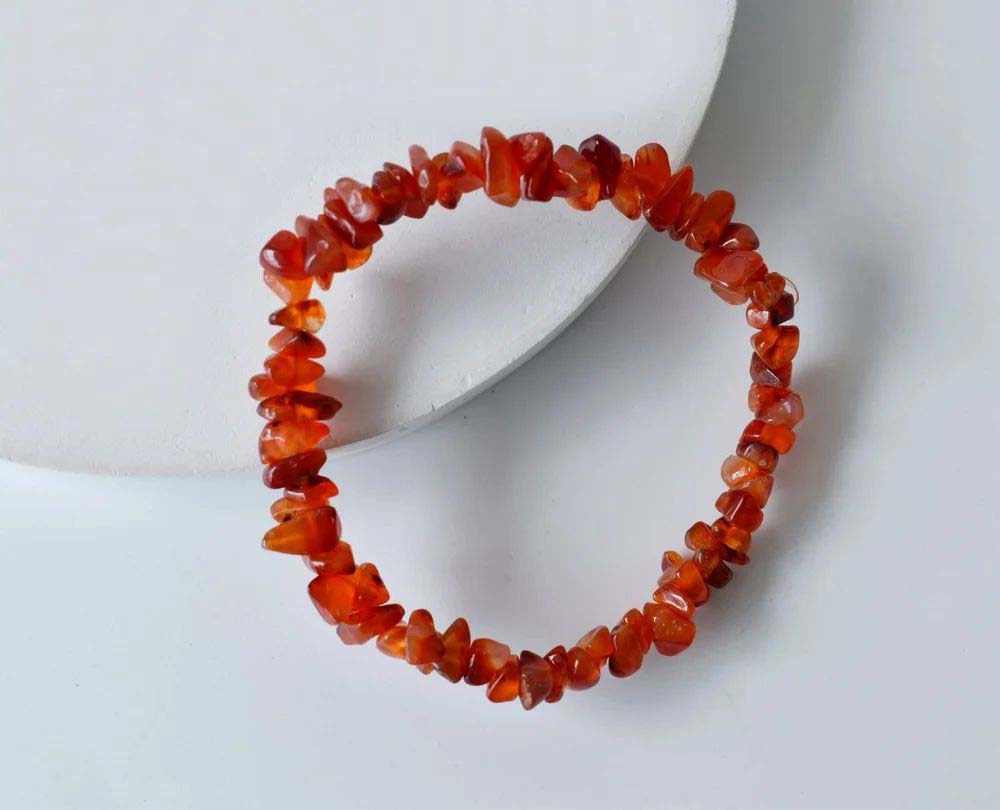 Carnelian Chip Bracelet