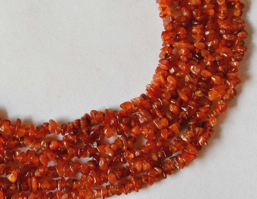 Carnelian Chips Beads