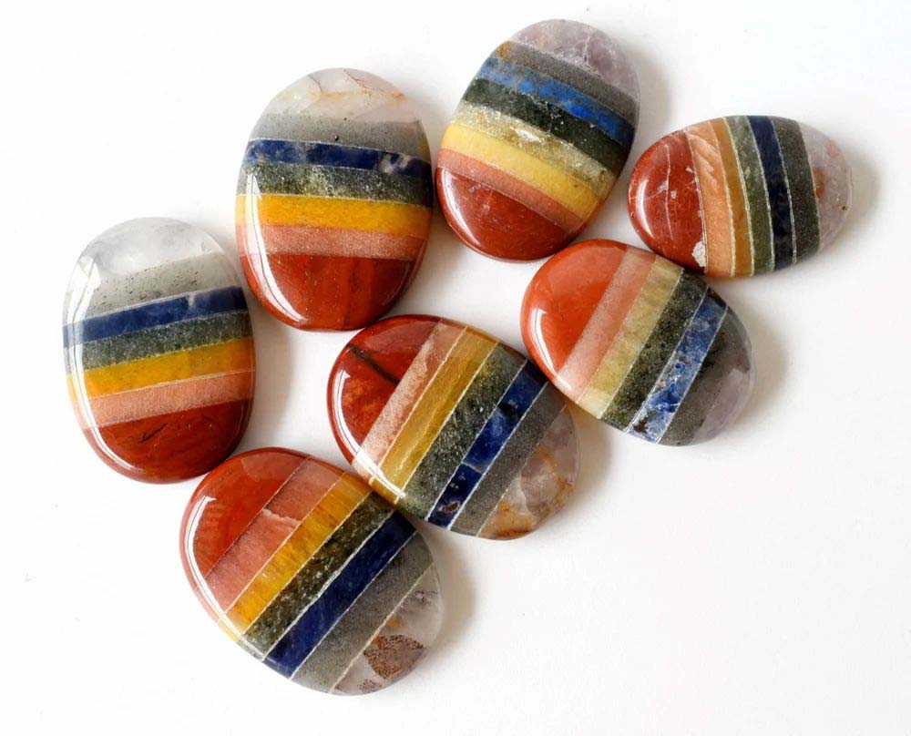 Chakra Bonded Worry Stone for Crystal Healing