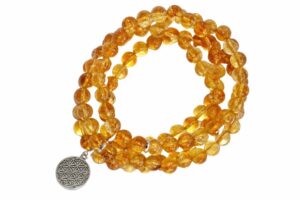 Citrine Beads Mala Bracelet