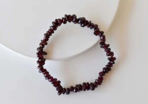 Garnet Chip Bracelet
