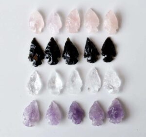Gemstone Arrowheads for DIY Project Craft Point Jewelry Making