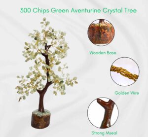 Green Aventurine 300 chips Crystal Tree