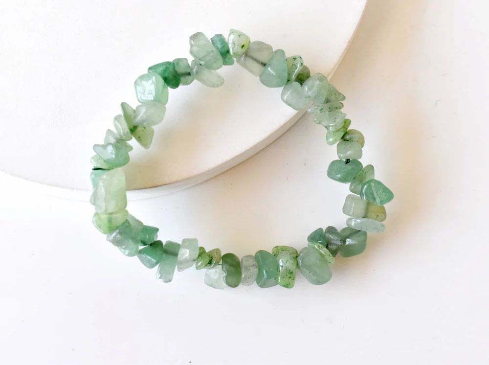Green Aventurine Chip Bracelet