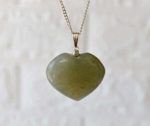 Green Aventurine Crystal Heart Pendant