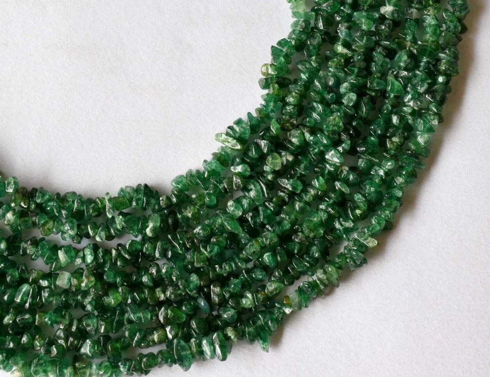 Green Jade Chips Beads