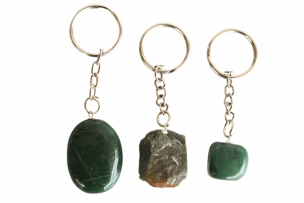 Green Jade Key Chain