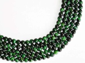 Green Tiger Cats Eye Beads