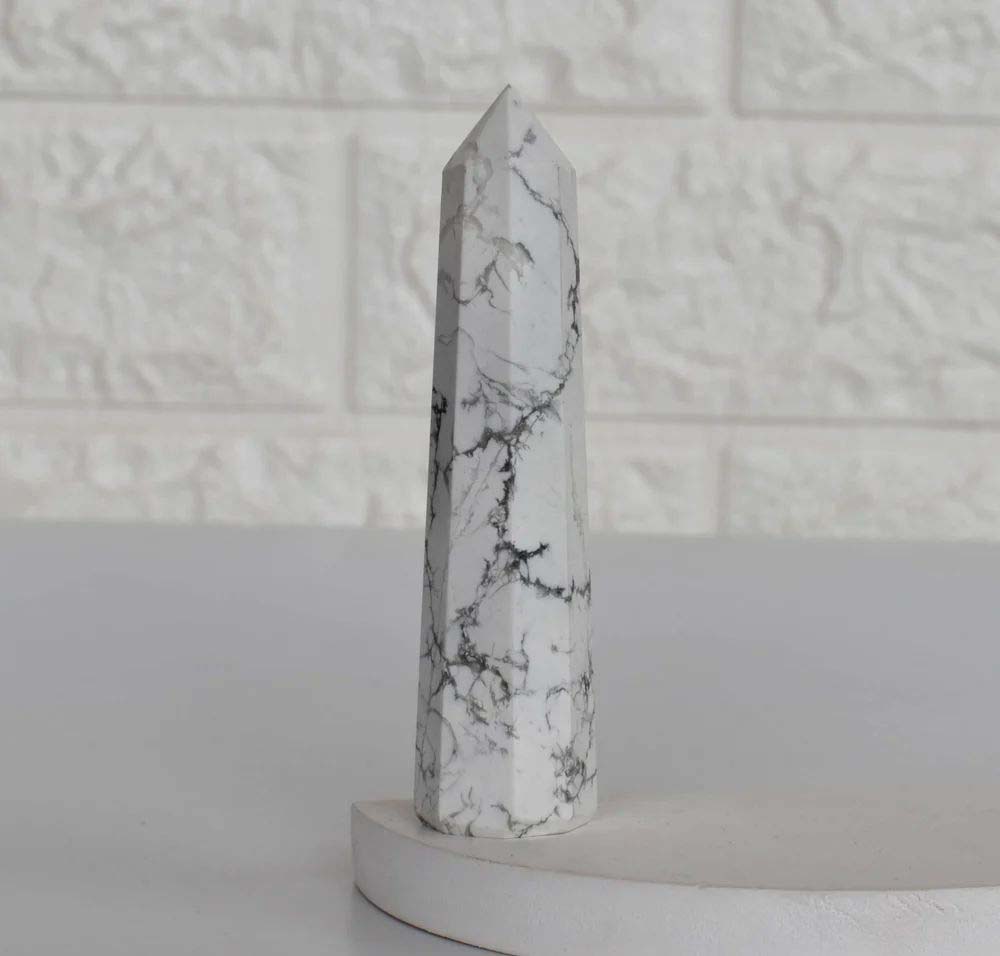 Howlite Obelisk Point