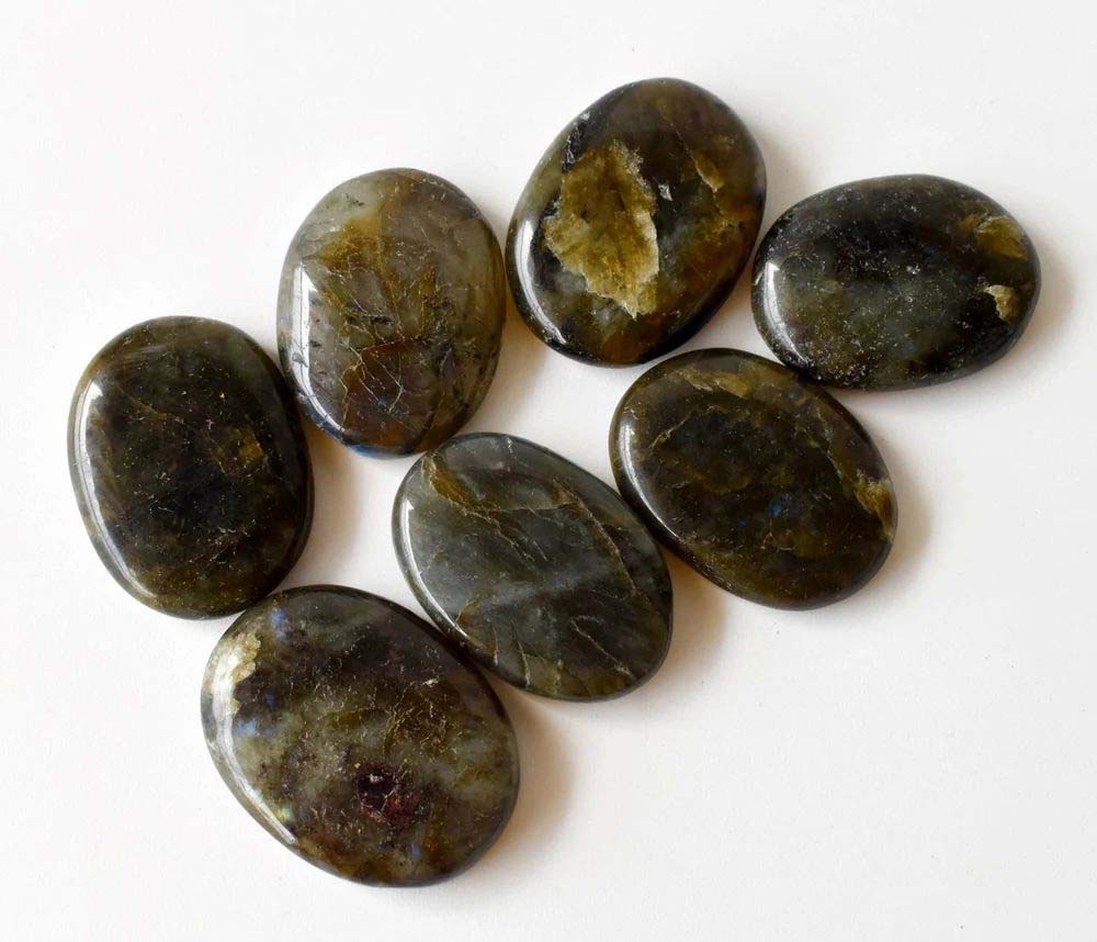 Labradorite Worry Stone for Crystal Healing